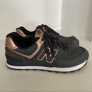 New Balance | Shoes | New Balance 574 Precious Metals Black Rose Gold 7 |  Poshmark